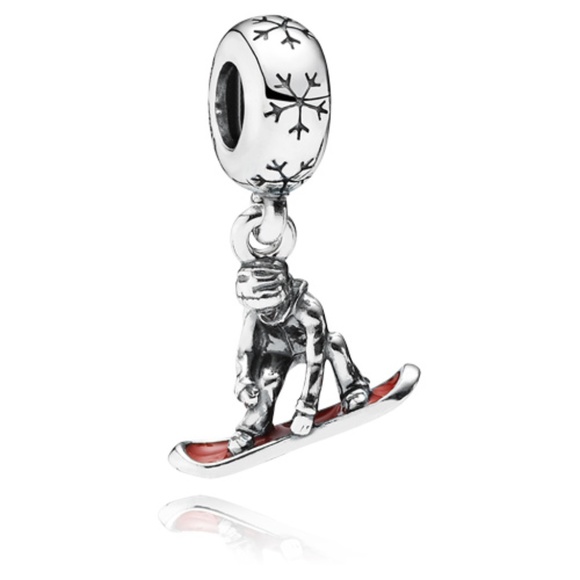 PANDORA Snowboarder Dangle Charm 791366EN09 - Picture 2 of 3